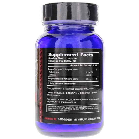 Nattoxym Systemic Enzyme, 93 Veg Capsules, USE