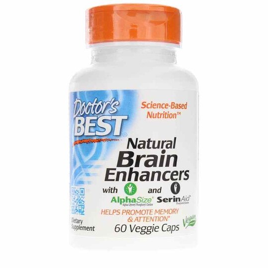 Natural Brain Enhancers, 60 Veg Capsules, DRB