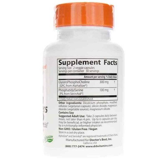 Natural Brain Enhancers, 60 Veg Capsules, DRB