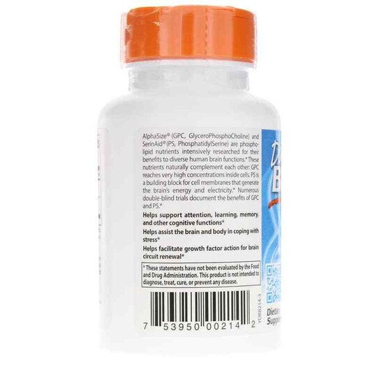 Natural Brain Enhancers, 60 Veg Capsules, DRB