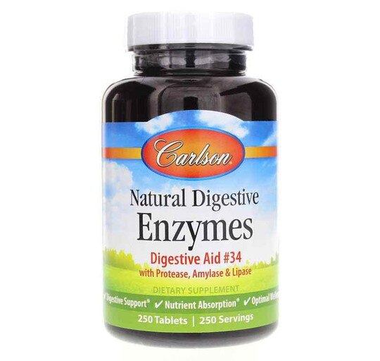 Natural Digestive Enzymes, Carlson Labs