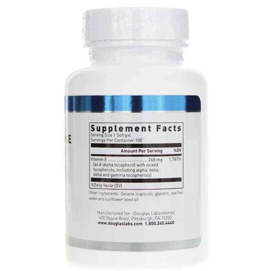 Natural Vitamin E Complex, 100 Softgels, DGL