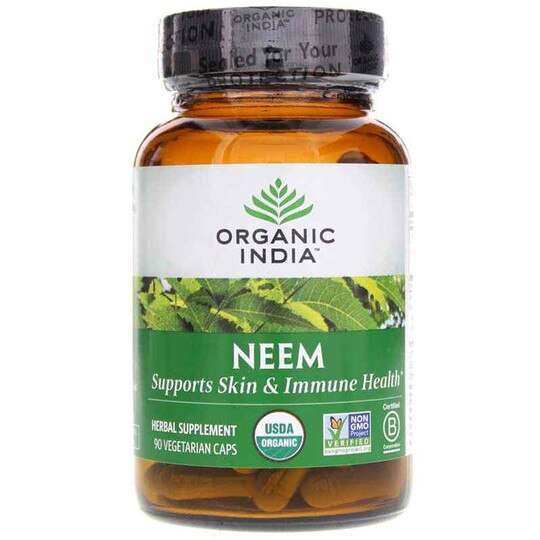 Neem Certified Organic, 90 Veg Capsules, OGI
