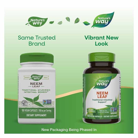 Neem Leaf, 100 Veg Capsules, NWA