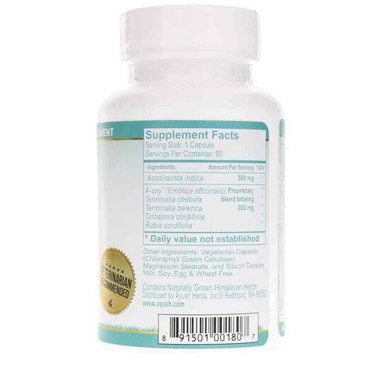 Neem Plus Skin Support Vet, 90 Capsules, AY