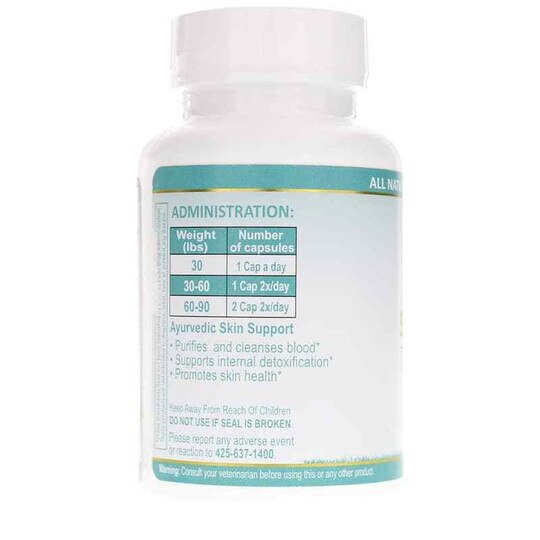 Neem Plus Skin Support Vet, 90 Capsules, AY