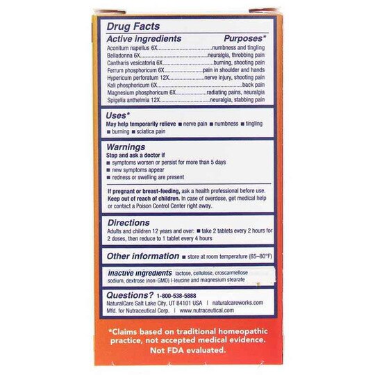 NerveFix Homeopathic, 60 Tablets, NC