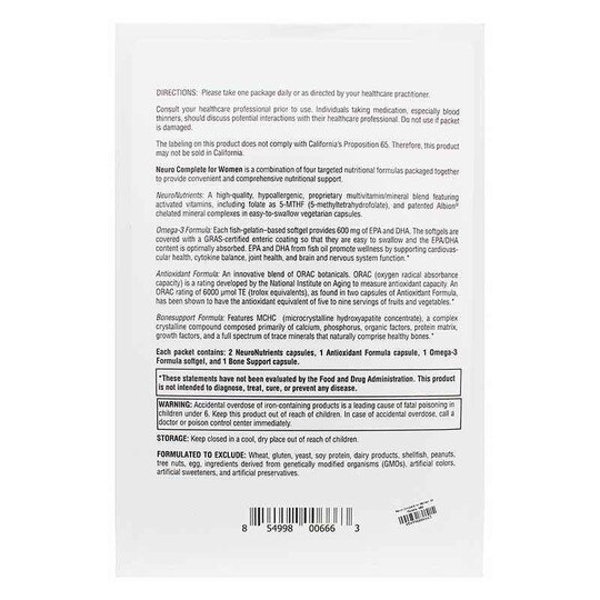 Neuro Complete for Women, 60 Packets, NBX