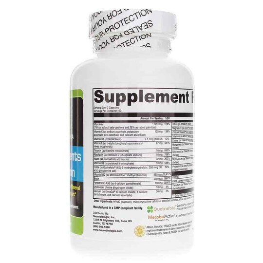 NeuroNutrients without Iron, 120 Veg Capsules, NBX