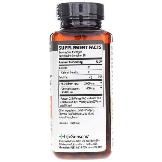 NeuroQ Brain Health Memory DHA-400, 120 Softgels, LSE