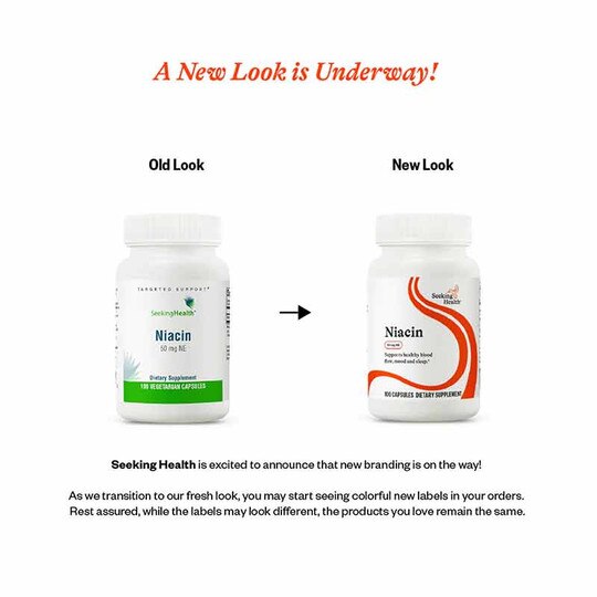 Niacin 50 Mg, 100 Veg Capsules, SKH