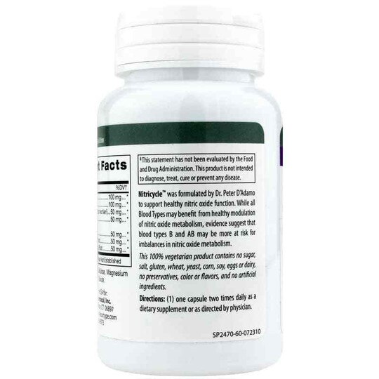 Nitricycle, 60 Veg Capsules, DAPN