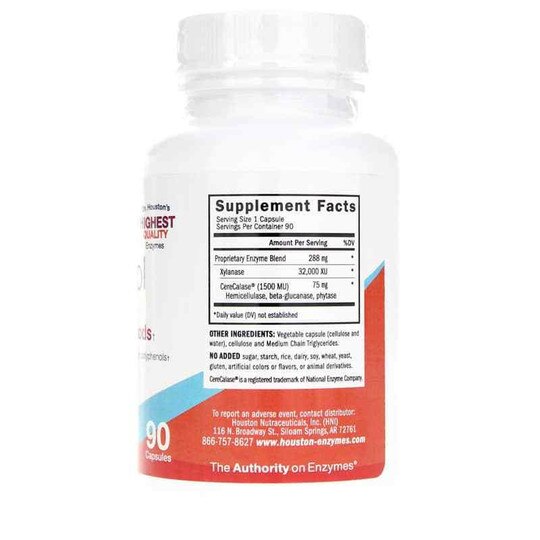 No-Fenol Enzyme for Polyphenolic Foods, 90 Capsules, HSE