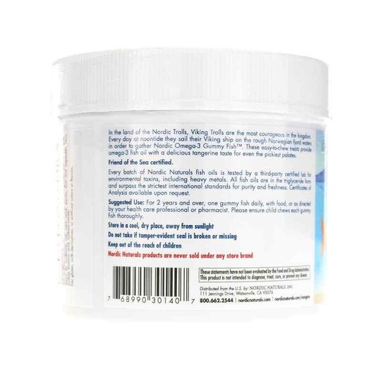 Nordic Omega-3 Gummy Fish, 30 Gummies, NRN