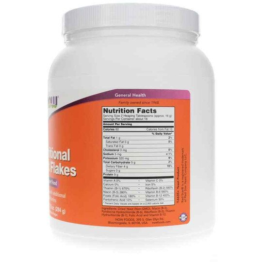 Nutritional Yeast Flakes, 10 Oz, NOW