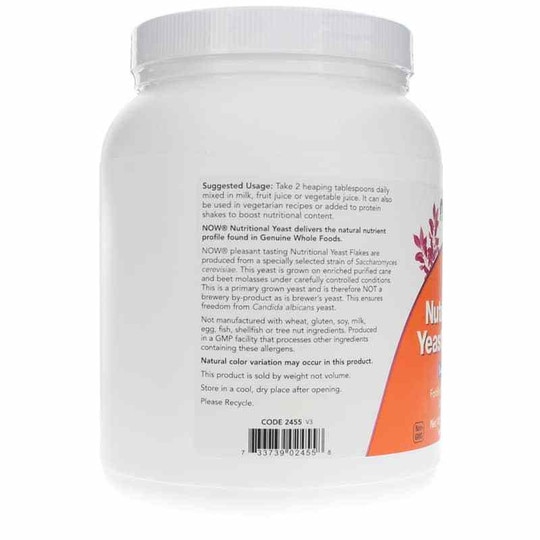 Nutritional Yeast Flakes, 10 Oz, NOW
