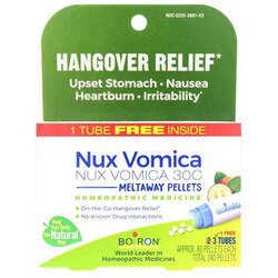 Nux Vomica 30C Bonus Pack, 3 Tubes/240 Pellets