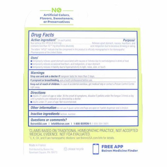 Nux Vomica 30C Bonus Pack, 3 Tubes/240 Pellets, BOR