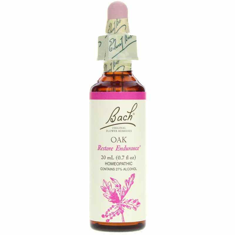 Oak Flower Essence, Bach Flower Remedies