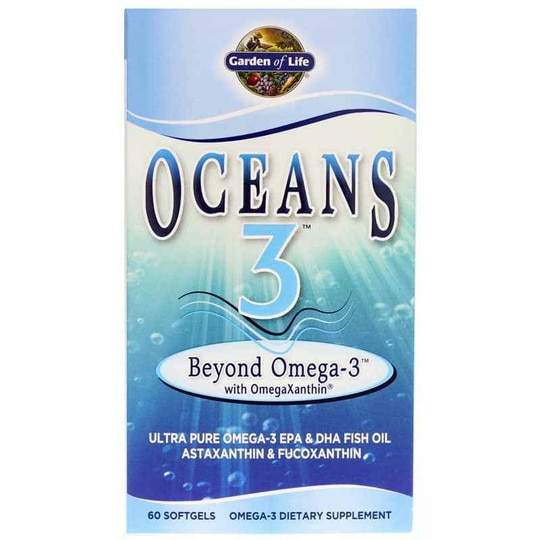 Oceans 3 Beyond Omega-3 with OmegaXanthin, 60 Softgels, GOL