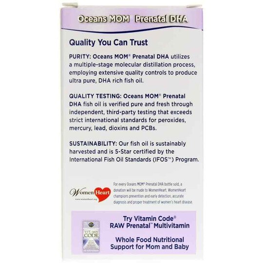 Oceans Mom Prenatal DHA, 30 Softgels, GOL