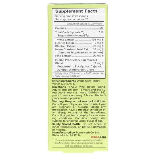 Olbas Cough Syrup, 4 Oz, OLB