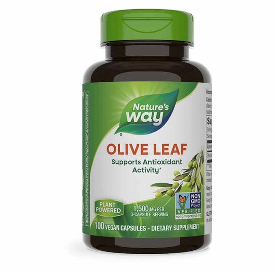 Olive Leaf 1500 Mg, 100 Vegan Capsules, NWA