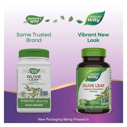 Olive Leaf 1500 Mg, 100 Vegan Capsules, NWA