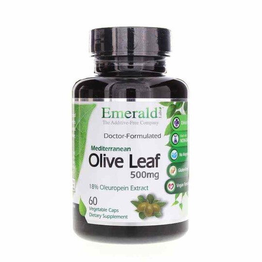 Olive Leaf 500 Mg, 60 Veg Capsules, EMD