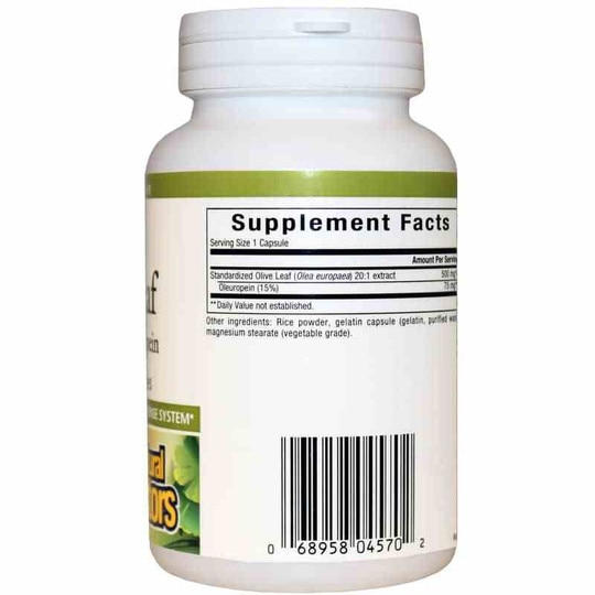 Olive Leaf 500 Mg, 90 Capsules, NF
