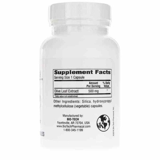 Olive Leaf Extract, 100 Veg Capsules, BTP