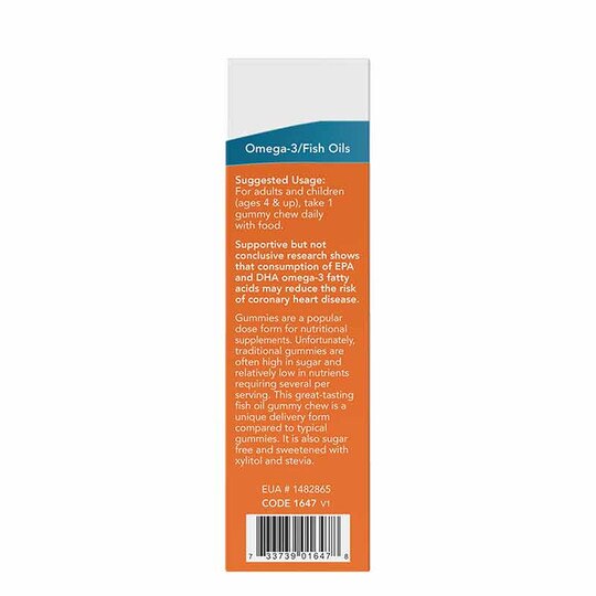 Omega-3 Fish Oil Gummy Chews, 36 Gummies, NOW