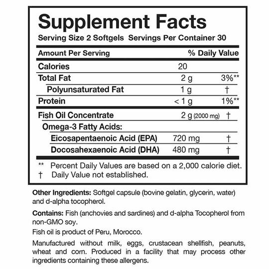 Omega-3 Plus, 60 Softgels, RSN