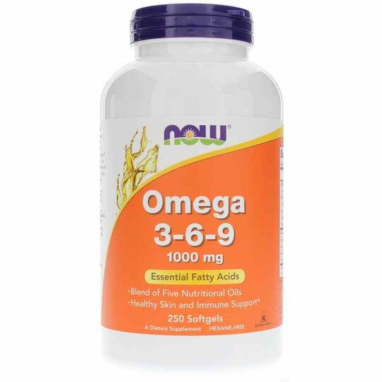 Omega 3-6-9 1000 Mg, 250 Softgels, NOW