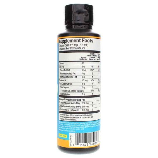 Omega Pals Chirpin Slurpin Lemonade Fish Oil, 8 Oz, BOO