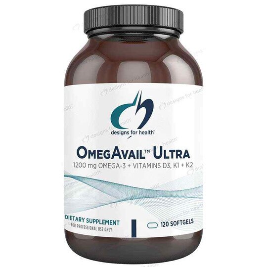 OmegAvail Ultra with D3 K1 and K2, 120 Softgels, DFH