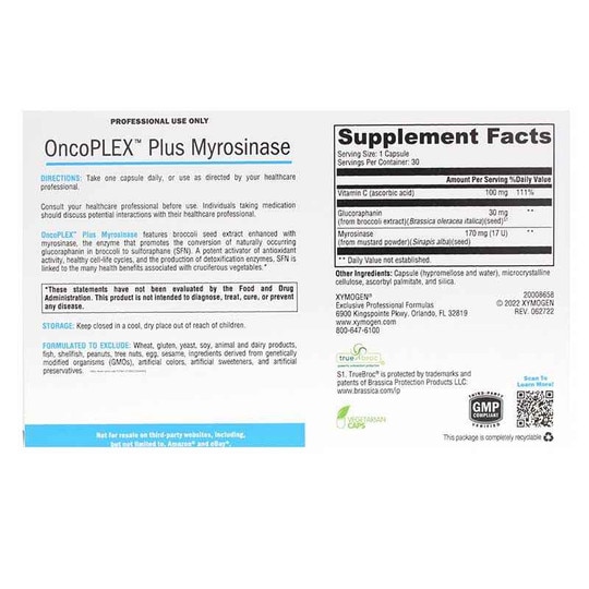 OncoPLEX Plus Myrosinase, 30 Veg Capsules, XYM