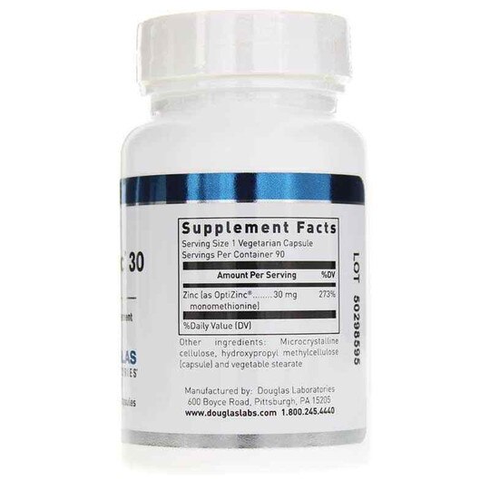 Opti-Zinc 30, 90 Veg Capsules, DGL