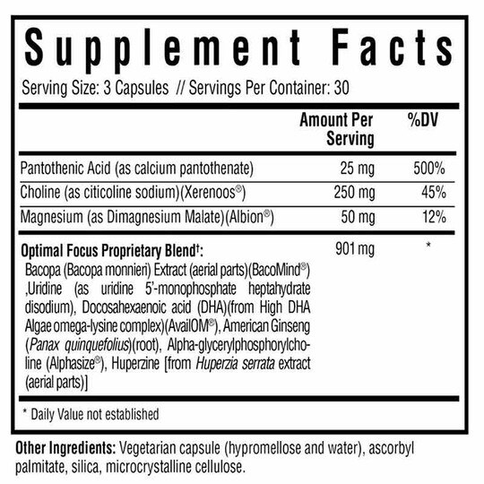 Optimal Focus, 90 Capsules, SKH