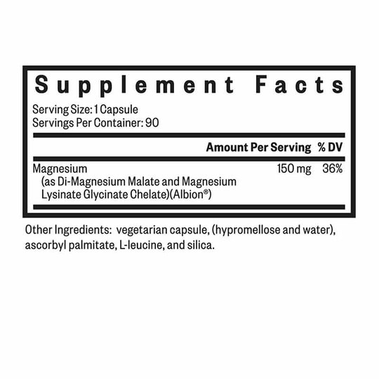 Optimal Magnesium 150 Mg, 100 Veg Capsules, SKH