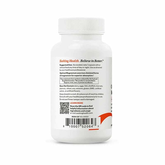Optimal Magnesium 150 Mg, 100 Veg Capsules, SKH