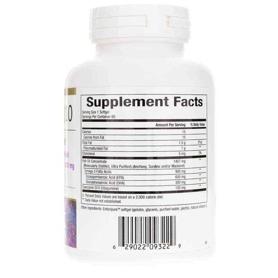 OptiMega-3 Q10 Pharmaceutical Grade, 60 Softgels, BCN