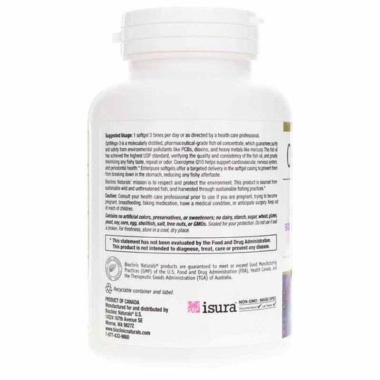 OptiMega-3 Q10 Pharmaceutical Grade, 60 Softgels, BCN