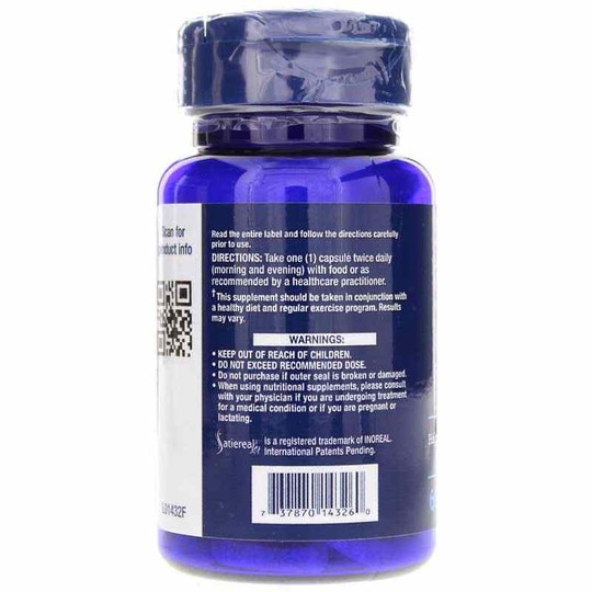 Optimized Saffron with Satiereal, 60 Veg Capsules, LFE