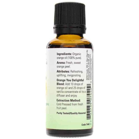 Orange Organic Essential Oil, 1 Oz, NOW