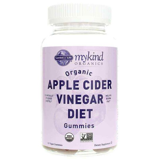Organic Apple Cider Vinegar Diet Gummies, 63 Vegan Gummies, GOLM