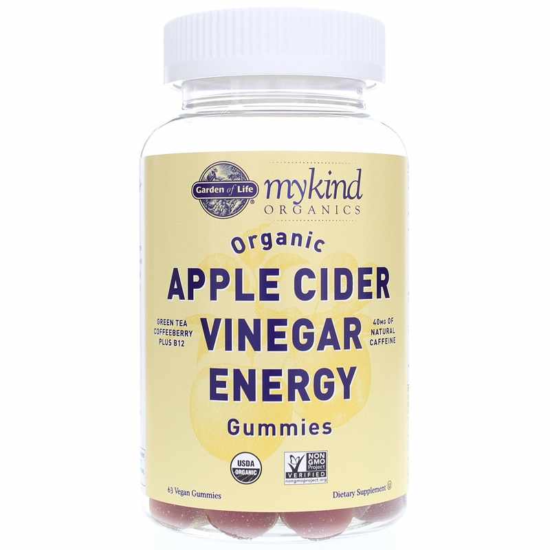 Organic Apple Cider Vinegar Energy Gummies, Garden of Life mykind Organics