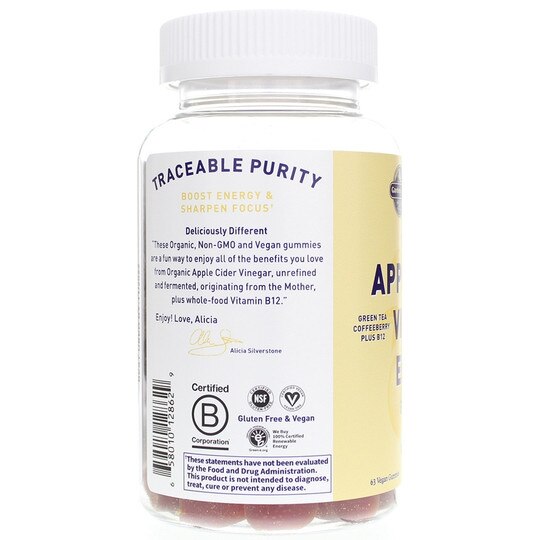 Organic Apple Cider Vinegar Energy Gummies, Garden of Life mykind Organics