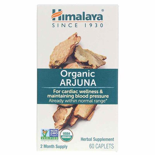 Organic Arjuna, 60 Caplets, HM