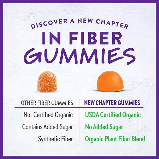 Organic Fiber Gummies, 60 Gummies, NCH